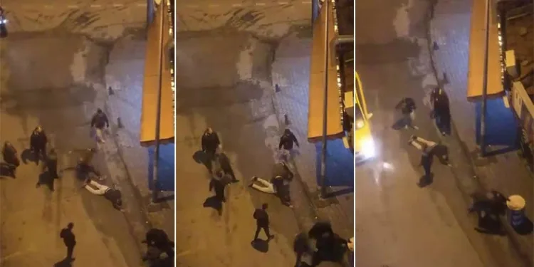 Bursa’da laf attığı kişiler tarafından böyle darp edildi
