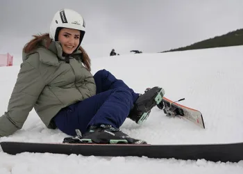 Palandöken’de kayak keyfi başladı