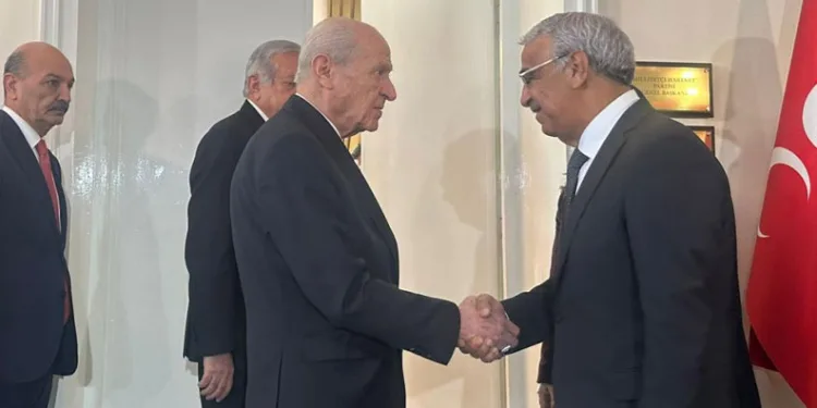 DEM Parti heyetinden Devlet Bahçeli’ye ziyaret