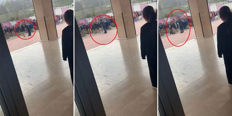 Bursa İnegöl’de öğretmen öğrenciyi yere çarptı