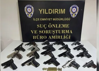 Bursa’da kaçak silah atölyesine Yıldırım operasyonu