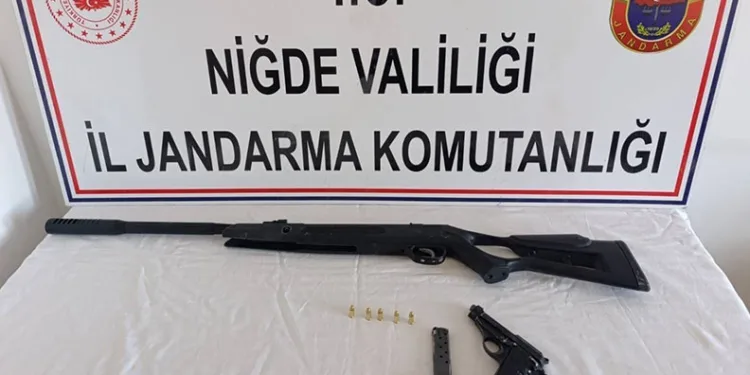 Niğde’de yasadışı silah operasyonu: 3 şüpheli hakkında adli işlem
