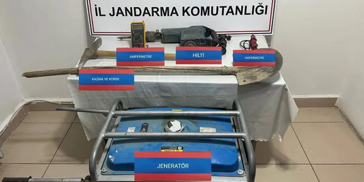 Yozgat’ta kaçak kazı yaparken suçüstü yakalandı