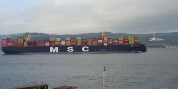 ‘MSC Türkiye’ Çanakkale Boğazı’ndan geçti