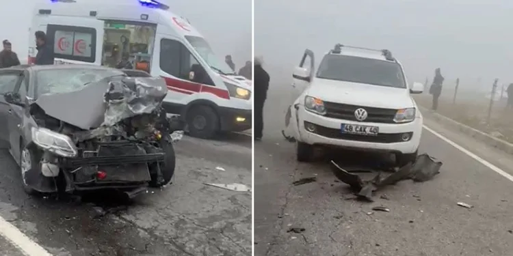 Batman’da zincirleme trafik kazası: 2’si ağır 14 yaralı