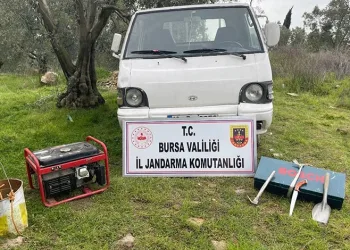 İznik’te kazı yapan 2 kişi yakalandı