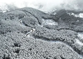 Uludağ’ın virajları görsel şölene dönüştü