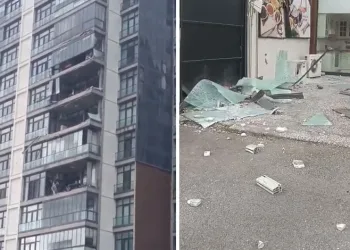 Bursa’da şiddetli lodos cam balkonları uçurdu