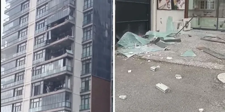 Bursa’da şiddetli lodos cam balkonları uçurdu