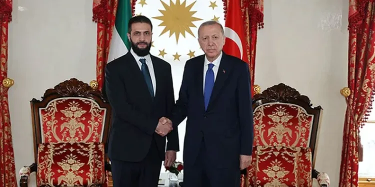 Erdoğan, Şara ile görüştü