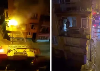 Güneşi gören kardan adam eriyip kaldırımda devrildi