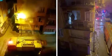 Güneşi gören kardan adam eriyip kaldırımda devrildi