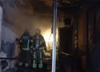 Bursa’da çay ocağında gece yarısı yangın