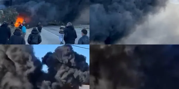 Serik’te devrilen kamyonetin sürücüsü ağır yaralandı