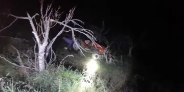 Serik’te devrilen kamyonetin sürücüsü ağır yaralandı