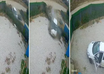 Direksiyon hakimiyetini kaybeden sürücü ölümden döndü