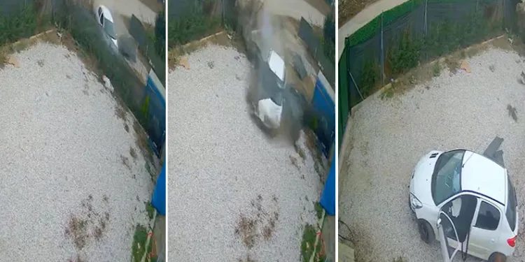Direksiyon hakimiyetini kaybeden sürücü ölümden döndü