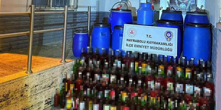 Tekirdağ’da kaçak içki operasyonu