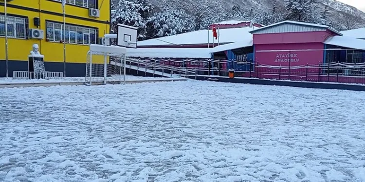 Bursa’da kar yağışı eğitimi de etkiledi