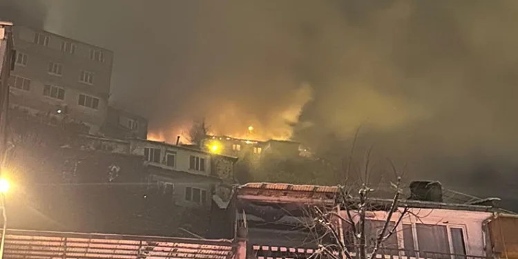 Uludağ eteklerindeki ev küle döndü