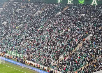 Bursaspor taraftarı tribüne uzak kaldı