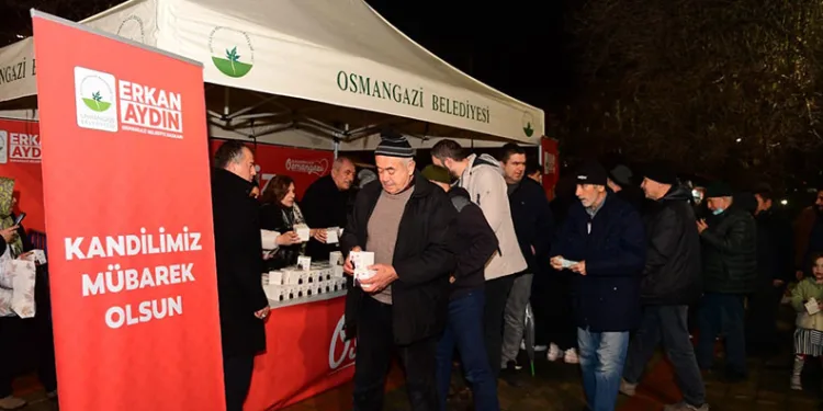 Miraç Kandili’nde Osmangazi’de gönüller bir oldu