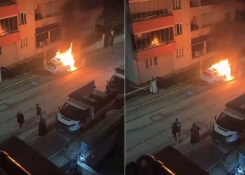 Bursa’da otomobiller alev topuna döndü
