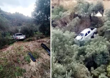 Tirilye-Mudanya kaygan yoldaki kaza ucuz atlatıldı