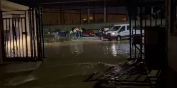 Bursa’da direksiyon hakimiyetini kaybeden TIR kanala uçtu