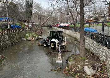 Side büyük plajda günübirlik 15 işletme yıkıldı