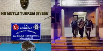 Bursa’da 1 kilo 280 gram esrar ele geçirildi