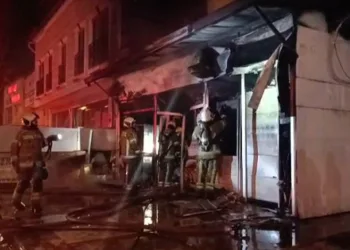 Bursa’da balık ve av malzemeleri satan dükkânda yangın