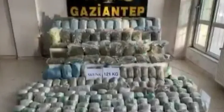Ermenek’te seyir halindeki otomobil alev alarak yandı