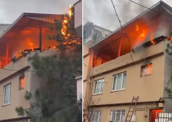 Bursa’da yangında daire alev topuna döndü