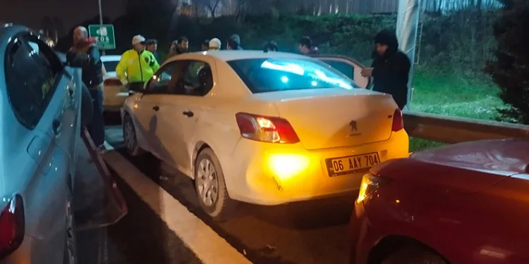 TEM Otoyolu’nda zincirleme kaza