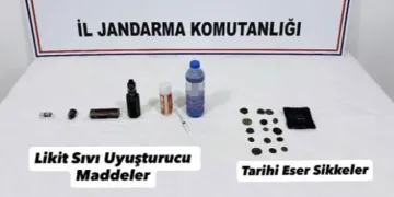 Durdurulan araçta uyuşturucu hammaddesi çıktı