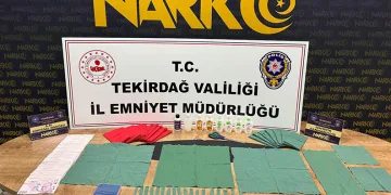 Tekirdağ’da 27 bin kullanımlık uyuşturucu ele geçirildi