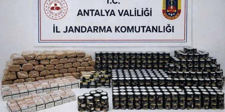 Alanya’da jandarmadan kaçak tütün operasyonu