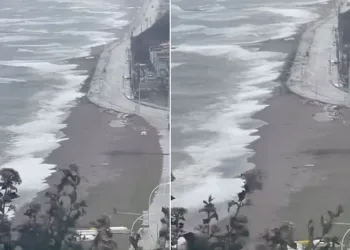 Karacabey’de fırtına ve sağanak sonrası deniz taştı