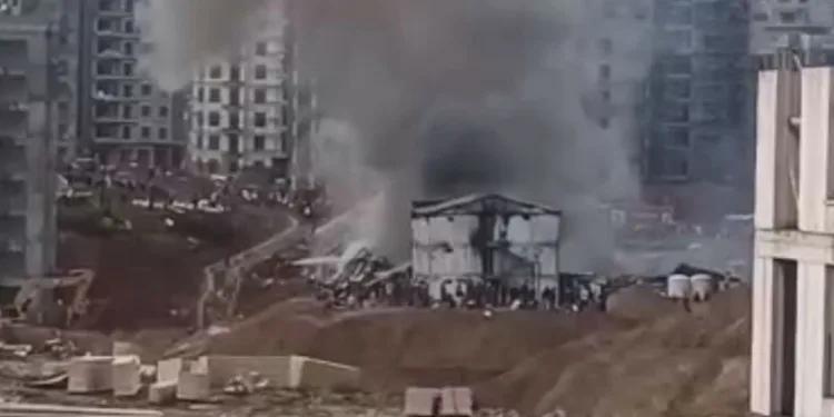 Tuzla’da işçi konteynerlerinde yangın