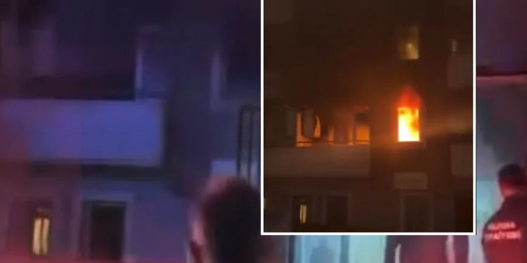 Bursa’da apartman dairesi alev alev yandı