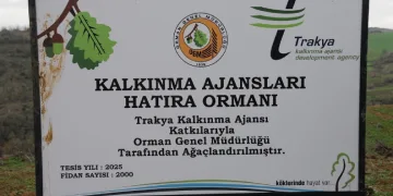 Trakya Kalkınma Ajansı’ndan Süleymanpaşa’da 2 bin fidanlık hatıra ormanı