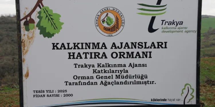 Trakya Kalkınma Ajansı’ndan Süleymanpaşa’da 2 bin fidanlık hatıra ormanı