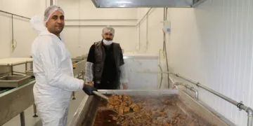 Cağ kebabın başkenti Oltu’da kavurma ve sucuk üretimi yapıyorlar