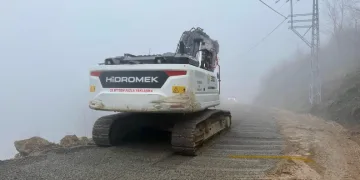 Heyelan alanında çalışmalar tamamlandı