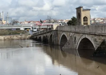 Edirne’de Tunca Nehri taştı