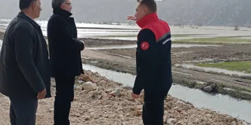 Gembos Ovası’nda taşkın sonrası inceleme
