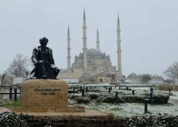 Edirne’de kar yağışı yeniden başladı