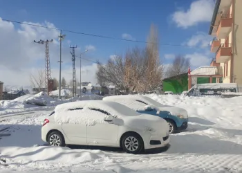 Başkale’de kar yağışı