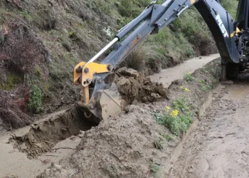 Bozdoğan Belediyesi, yağış sonrasında sahada